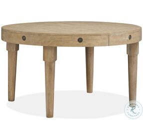 Lynnfield Weathered Fawn Extendable Round Dining Room Set