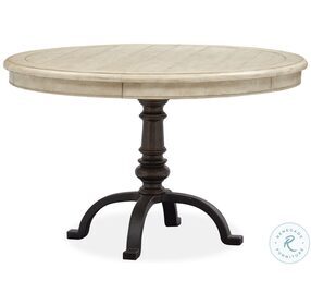 Harlow Weathered Bisque Round Dining Room Set