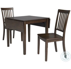 Simplicity Thoroughbred Drop Leaf Extendable 3 Piece Dining Set