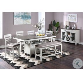 Richland Brown Extendable Counter Height Dining Table