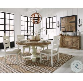 Grindleburg Light Brown Round Dining Table