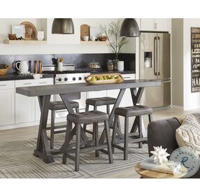 Fiji Distressed Harbor Gray Counter Height Dining Table