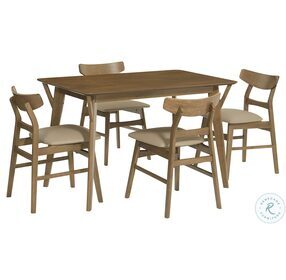 Marlow Distressed Toffee 5 Piece Dining Set