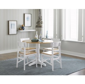 Christy Light Oak And White Dining Chair Set of 2