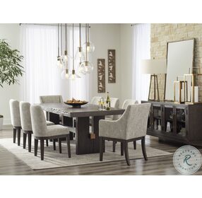 Burkhaus Dark Brown Extendable Rectangular Dining Table