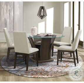 Simms Walnut Round Dining Table