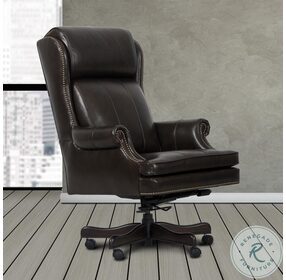 DC-105-PBR Black and Brown Wipe Desk Chair
