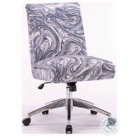 DC506 Marble Blue Adjustable Swivel Desk Chair