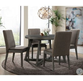 Hudson Gray Round Dining Table