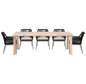 Diego Gray Teak Outdoor Dining Table