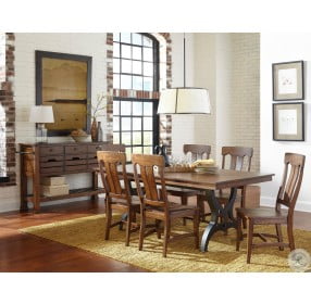 District Rustic Extendable Dining Table