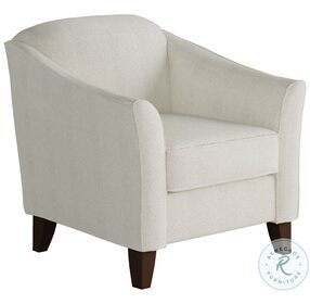 Chanica Ivory Oyster Barrel Back Accent Chair