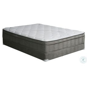 Afton White And Gray 12" Pocket Coil Euro Box Queen Size Mattress