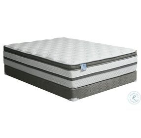 Siddalee Gray And White 16" Euro Pillow Top Full Mattress