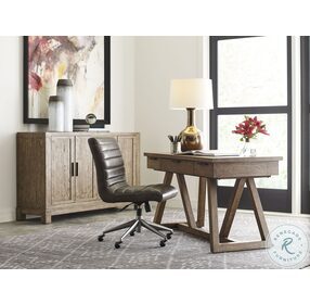 Hidden Treasures Grey Swivel Desk Chair