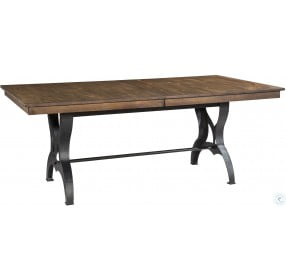 District Rustic Extendable Dining Room Set