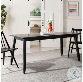 Brayson Black Rectangle Dining Table