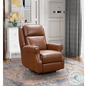 Durham Colchester Bitters Leather Power Recliner with Power Headrest And Lumbar
