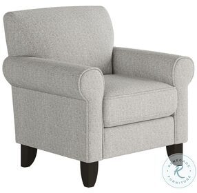 Sugarshack Grey Rolled Arm Accent Chair