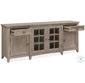 Paxton Place Dovetail Grey Wood 80" Console