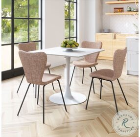 Tollo Brown Stackable Dining Chair Set of 2