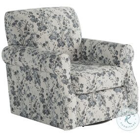 Freesia Denim Blue Swivel Chair