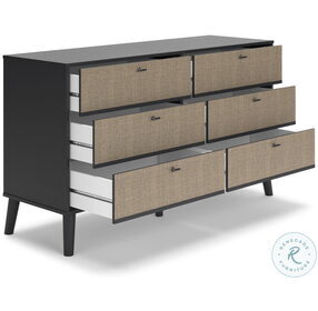 Charlang Two Tone Six Drawer Dresser