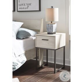Socalle Natural Large 1 Drawer Nightstand