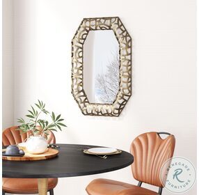 Kinetic Antique Gold Mirror