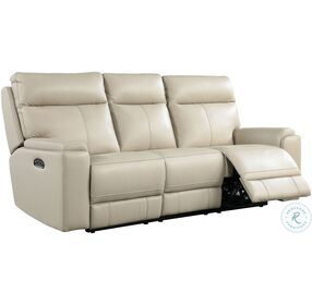 Bryluxe Taupe Leather Power Reclining Living Room Set