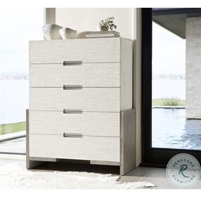 Foundations Linen And Light Shale Tall 5 Drawer Chest