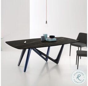 Esse Gray Blue And Noir Desir Ceramic Top Dining Table