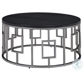 Kendall Ester Black And Chrome Occasional Table Set