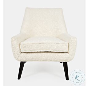 Ewing Natural White Accent Chair