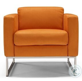 Fabia Orange Accent Chair