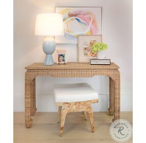 Fabian Woven Rattan Ming Style Console Table