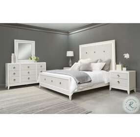 Melrose White Queen Panel Bed