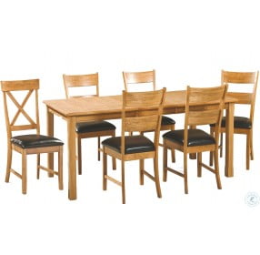 Family Dining Chestnut X Back Side Chair Set of 2