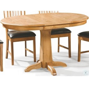Family Dining Chestnut Round Extendable Dining Room Set