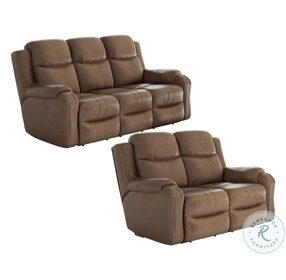 Marvel Taupe Reclining Sofa with Power Headrest