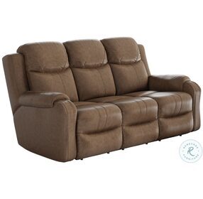 Marvel Taupe Reclining Living Room Set with Power Headrest