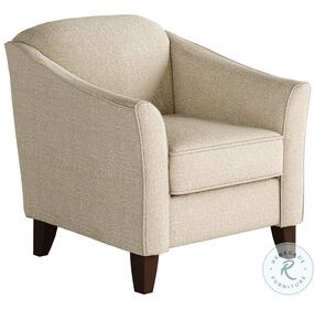 Sugarshack Oatmeal Barrel Back Accent Chair