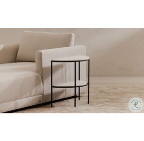 Lazlo Black And White Side Table