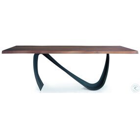 Flex Walnut and Anthracite 87" Dining Table