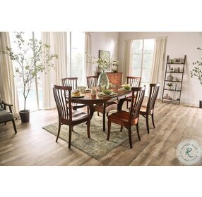 Grethan Dark Cherry 82" Extendable Dining Table