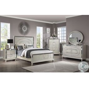Valletta Champagne King Panel Bed