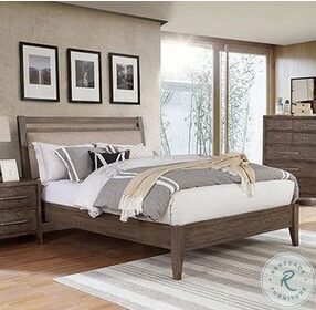Tawana Warm Gray Platform Bedroom Set
