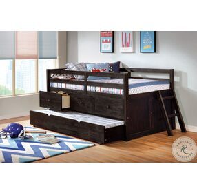 Anisa Wire Brushed Black Twin Loft Bed