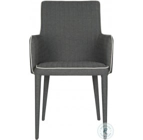 Summerset Gray And White Arm Chair