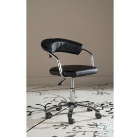 Pier Black Adjustable Desk Chair
